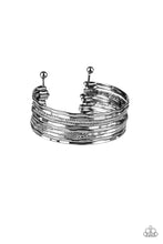 Load image into Gallery viewer, Sleek Shimmer Black Gunmetal Bracelet Paparazzi Accessories