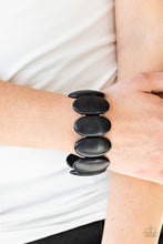 Load image into Gallery viewer, Dramatically Nomadic Black Stone Stretchy Bracelet Paparazzi Accessories