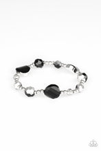 Load image into Gallery viewer, Starry Eyed Elegance Black Stretchy Bracelet Paparazzi Accessories