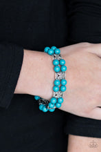 Load image into Gallery viewer, Daisy Debutante Blue Bracelet Paparazzi Accessories