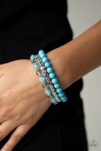 Load image into Gallery viewer, Globetrotter Glam Blue Bracelet Paparazzi Accessories