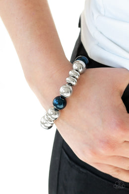 Upper Manhattan - Blue Bracelet Paparazzi Accessories