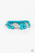 Load image into Gallery viewer, Colorful Collisions - Blue Stretchy Bracelet Paparazzi Accessories