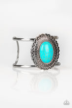 Load image into Gallery viewer, Extra EMPRES-ive Blue Cuff Bracelet Paparazzi Accessories