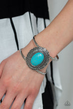 Load image into Gallery viewer, Extra EMPRES-ive Blue Cuff Bracelet Paparazzi Accessories