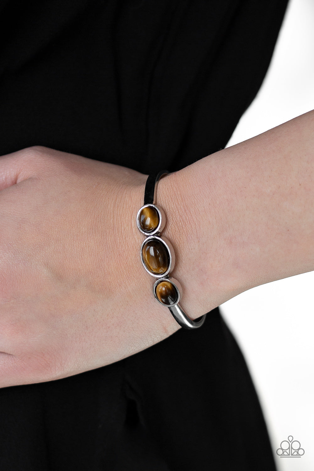 Roam Rules Brown Tiger's Eye Cuff Bracelet Paparazzi Accessories
