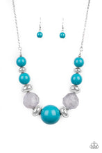 Load image into Gallery viewer, Daytime Drama Blue Necklace Paparazzi Accessories