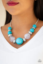 Load image into Gallery viewer, Daytime Drama Blue Necklace Paparazzi Accessories
