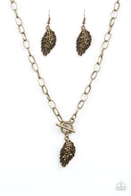 Load image into Gallery viewer, Pilot Quest Brass Toggle Necklace Paparazzi Accessories