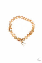 Load image into Gallery viewer, Right On The Romance Gold Bracelet Paparazzi Accessories