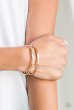 Load image into Gallery viewer, Highland Heiress Gold Cuff Bracelet Paparazzi Accessories