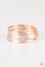 Load image into Gallery viewer, Am I Bright? Rose Gold Bangle Bracelet Paparazzi Accessories