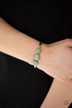 Load image into Gallery viewer, Roam Rules Green Cuff Bracelet Paparazzi Accessories