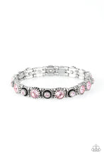 Load image into Gallery viewer, Heavy On The Sparkle Pink Rhinestone Stretchy Bracelet Paparazzi Accessories
