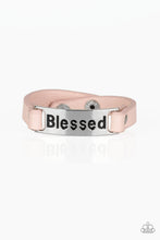 Load image into Gallery viewer, Count Your Blessings Pink Leather Bracelet Paparazzi Accessories