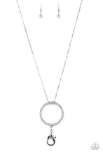 Load image into Gallery viewer, Center of Attention Black Gunmetal Lanyard Paparazzi Accessories