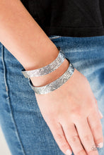 Load image into Gallery viewer, Garden Goddess Silver Cuff Bracelet Paparazzi Accessories