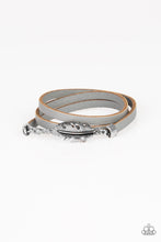 Load image into Gallery viewer, High Spirits Silver Feather Bracelet Paparazzi Accessories