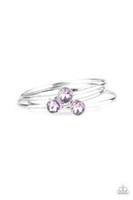 Load image into Gallery viewer, Be All You Can Bedazzle Purple Bangle Bracelet Paparazzi Accessories