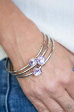 Load image into Gallery viewer, Be All You Can Bedazzle Purple Bangle Bracelet Paparazzi Accessories