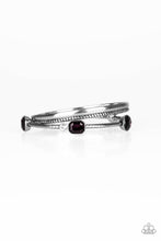 Load image into Gallery viewer, City Slicker Sleek Purple Bangle Bracelet Paparazzi Accessories