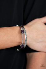 Load image into Gallery viewer, City Slicker Sleek Purple Bangle Bracelet Paparazzi Accessories