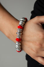 Load image into Gallery viewer, Live Life To The Color-fullest Red Bracelet Paparazzi Accessories