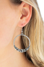 Load image into Gallery viewer, Self Made Millionaire Silver Earring Paparazzi Accessories