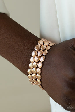 Basic Bliss - Rose Gold Bracelet Paparazzi Accessories