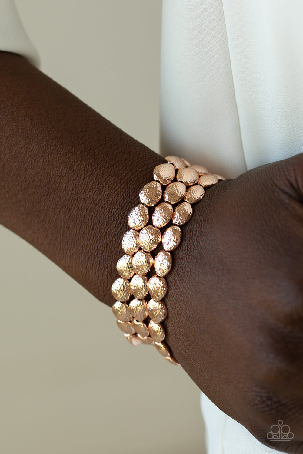 Basic Bliss - Rose Gold Bracelet Paparazzi Accessories