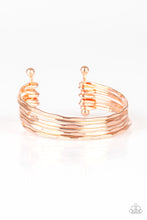 Load image into Gallery viewer, Timelessly Textured - Rose Gold Cuff Bracelet Paparazzi Accessories
