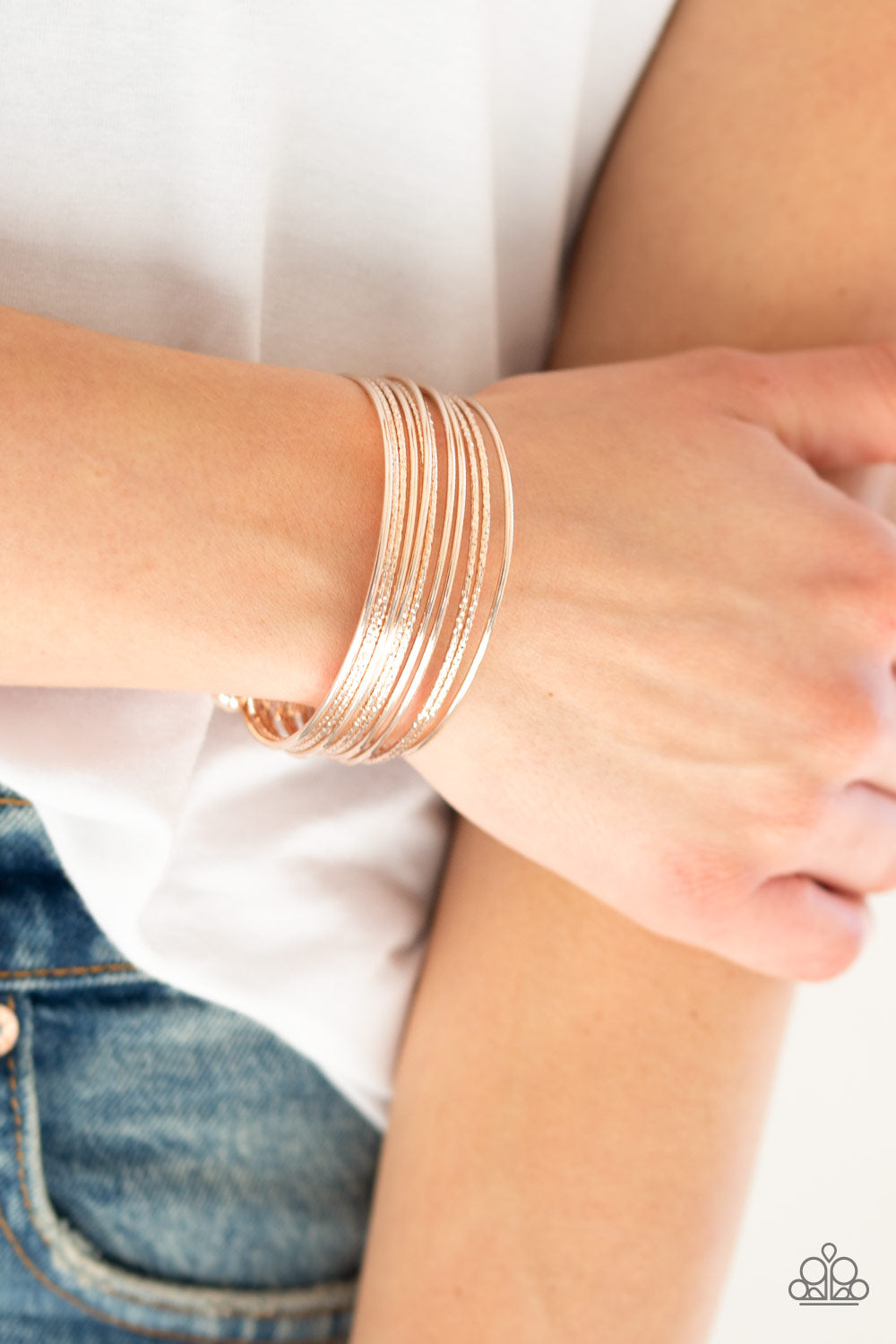 Endlessly Empress Rose Gold Bracelet Paparazzi Accessories