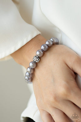 Poshing Your Luck Silver Pearl Bracelet Paparazzi Accessories