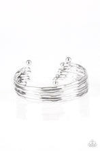 Load image into Gallery viewer, Timelessly Textured Silver Cuff Bracelet Paparazzi Accessories