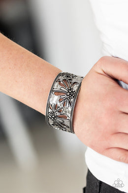 Where The Wildflowers Are Silver Bracelet Paparazzi Accessories