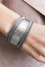 Load image into Gallery viewer, Adobe Adventure Silver Cuff Bracelet Paparazzi Accessories