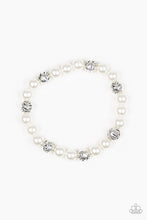 Load image into Gallery viewer, Poised for Perfection White Pearl Bracelet Paparazzi Accessories