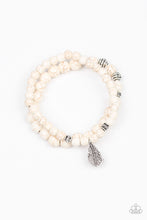 Load image into Gallery viewer, Desert Dove White Stone Bracelet Paparazzi Accessories