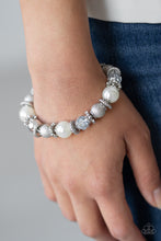 Load image into Gallery viewer, Sparkling Conversation White Bracelet Paparazzi Accessories