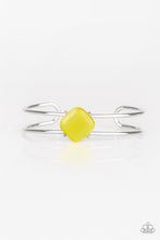 Load image into Gallery viewer, Turn Up the Glow Yellow Moonstone Cuff Bracelet Paparazzi Accessories