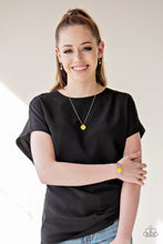 Load image into Gallery viewer, Turn Up the Glow Yellow Moonstone Cuff Bracelet Paparazzi Accessories