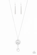Load image into Gallery viewer, Dauntless Diva White Rhinestone Lanyard Paparazzi Accessories