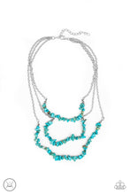 Load image into Gallery viewer, Eco Goddess Blue Choker Necklace Paparazzi Accessories