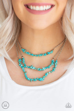 Eco Goddess Blue Choker Necklace Paparazzi Accessories