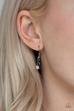 Load image into Gallery viewer, Leading Socialite - Black Gunmetal Rhinestone Necklace Paparazzi Accessories