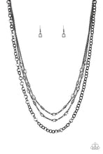 Load image into Gallery viewer, Metro Mixer Black Necklace Paparazzi Accessories