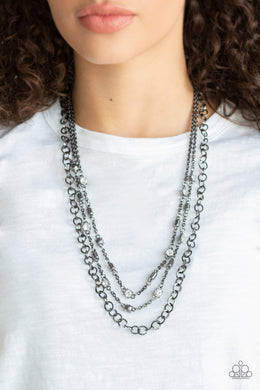 Metro Mixer Black Necklace Paparazzi Accessories