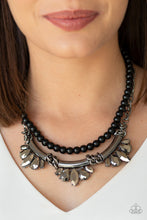Load image into Gallery viewer, Bow Before the Queen Black Necklace Paparazzi Accessories