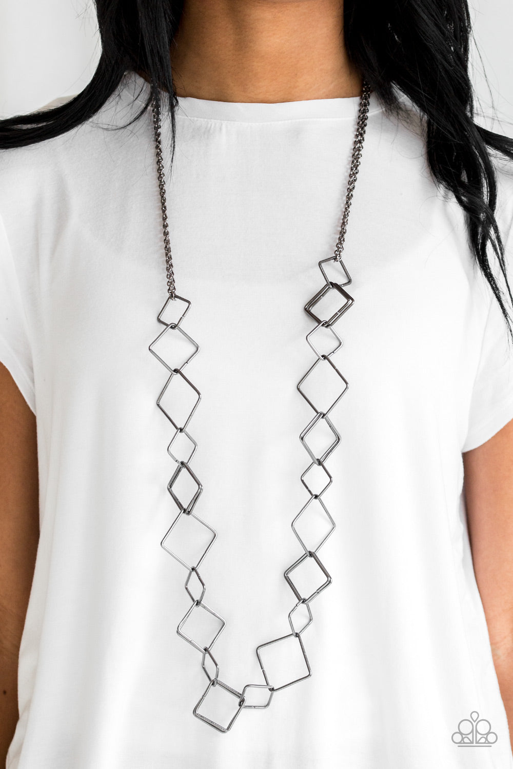 Backed Into A Corner Black Necklace Paparazzi Accessories
