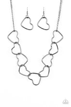 Load image into Gallery viewer, Unbreak My Heart Black Necklace Paparazzi Accessories